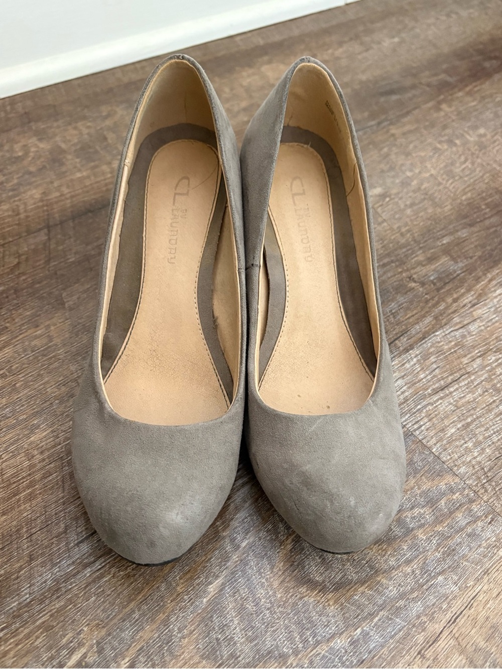 Gray Suede Women's Pumps - Laundry